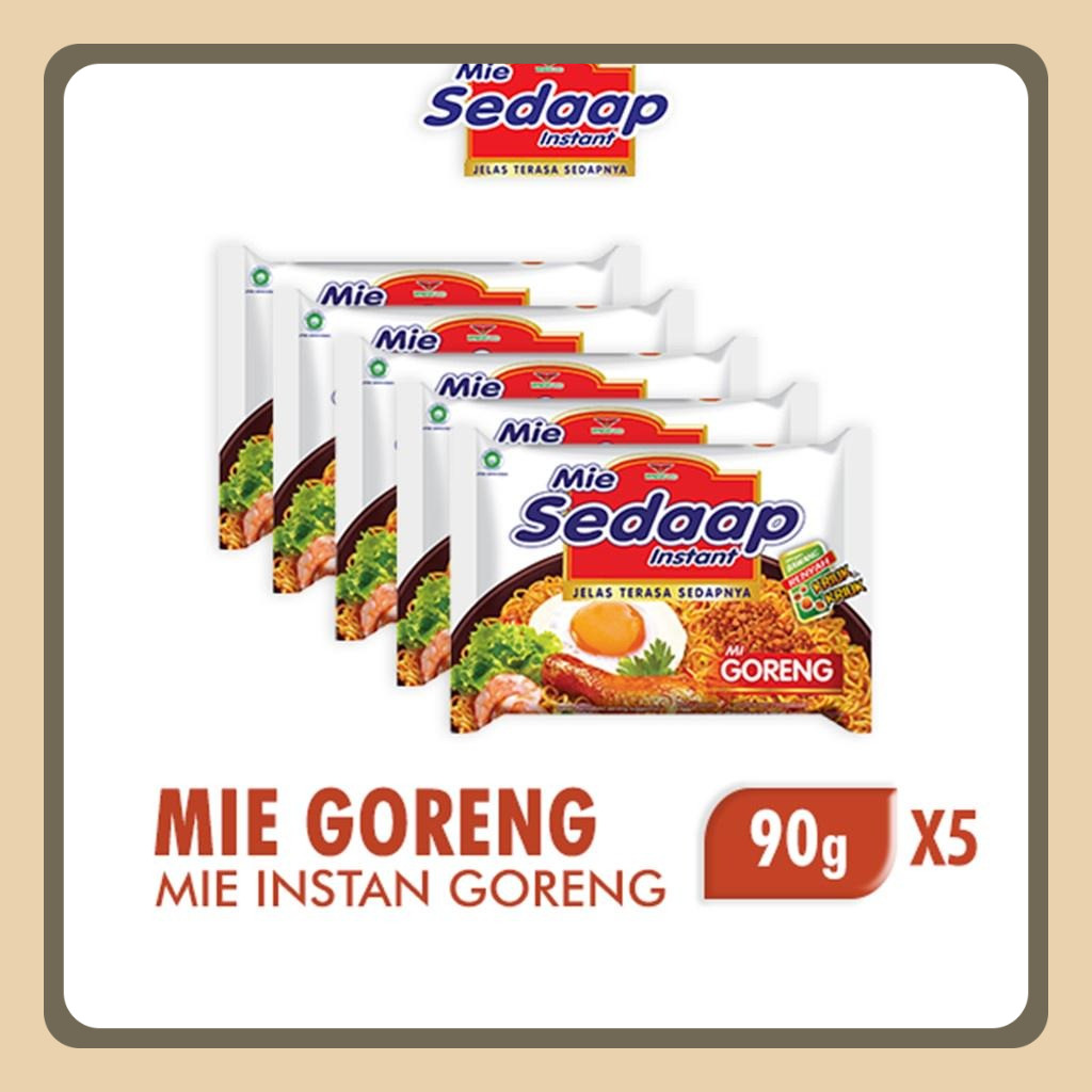 

Mie Sedaap Instan Goreng 5x90gr Bawang Kriuk