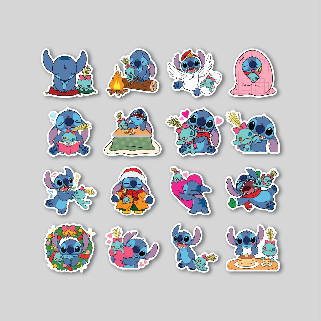 

Stiker Pack Stitch And Scrump | Sticker Tumblr | Stiker Laptop Koper Helm