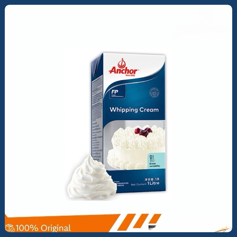 

Anchor Whipping Cream 1 Liter - Krim Serbaguna untuk Kue & Dessert
