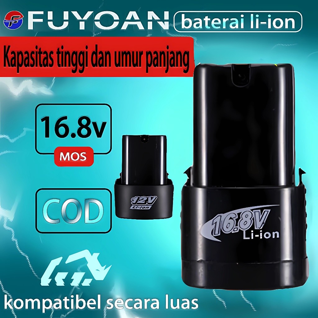 COD12V/16.8V Batterai Li-ion Aksesori Baterai untuk Penggiling Sudut Baterai Lithium yang Dapat Diis