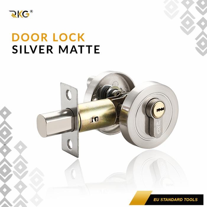 

RKG Deadbold Kunci Pintu Tambahan Invisible Door Lock - Silver