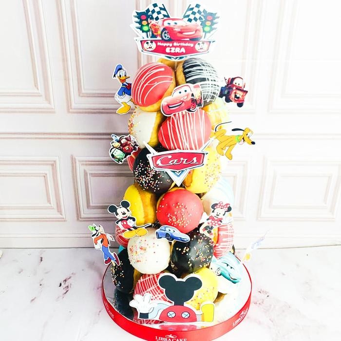 

Donat/donat Ulang Tahun/Donat Birthday/Donat Tower Tema Cars/Donat Tower Tema Mickey Mouse/Donat Birthday Catering Malang DMT