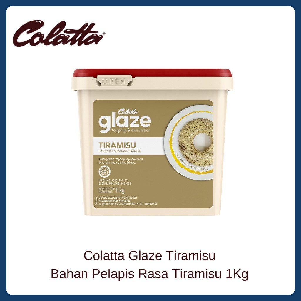 

Colatta Glaze Tiramisu - Bahan Pelapis Rasa Tiramisu 1Kg