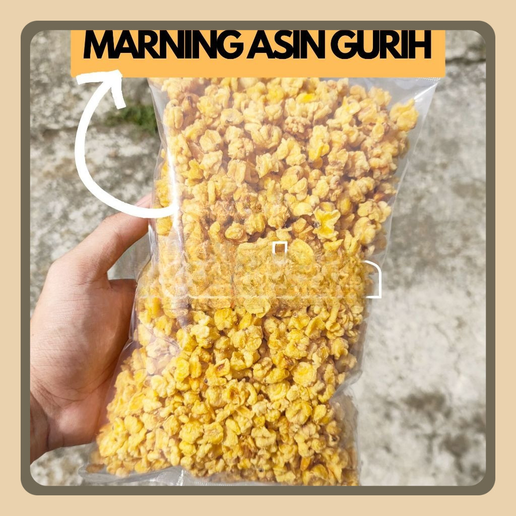 

Marning Jagung Premium Gurih Renyah Mekar khas Cilacap Rasa Asin Gurih
