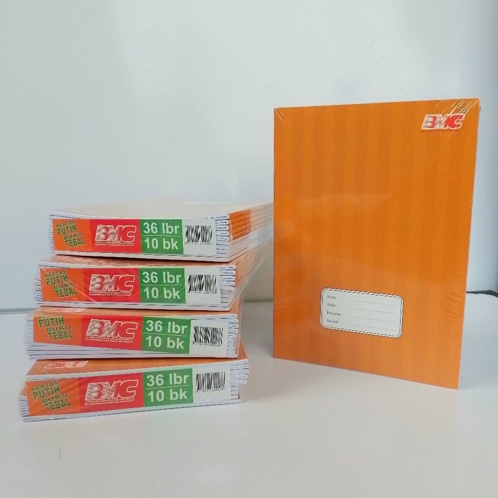 

Buku BMC Campus 36 Lembar Boxy Panjang Kraft Buku Tulis ( 1Pak/10 Buku )