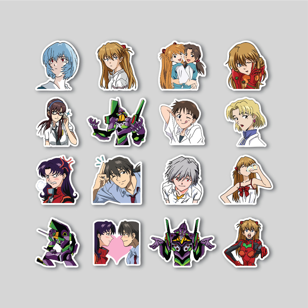 

Sticker Pack Evangelion | Sticker Tumblr | Stiker Laptop Koper Helm