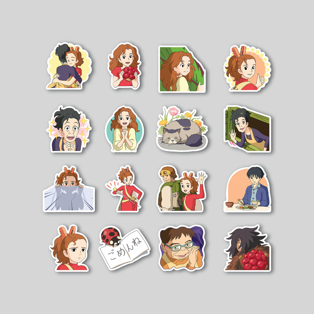 

Sticker Pack Arrietty Ghibli | Sticker Tumblr | Stiker Laptop Koper Helm
