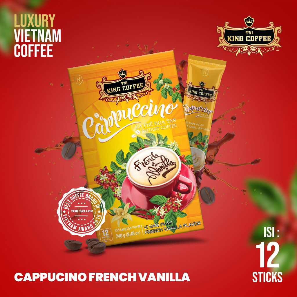 

Kopi Instan Import Vietnam Trung Nguyen King Coffee Cappucinno French Vanila Terlaris