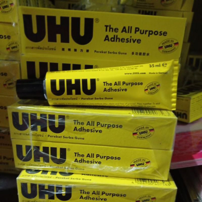 

(acc ptk) LEM UHU CAIR 125ml 35ml 20 ml 8ml / Lem UHU Cair All Purpose Adhesive Universal LEM UHU lem kayu plastik kain dsb Perekat Serbaguna