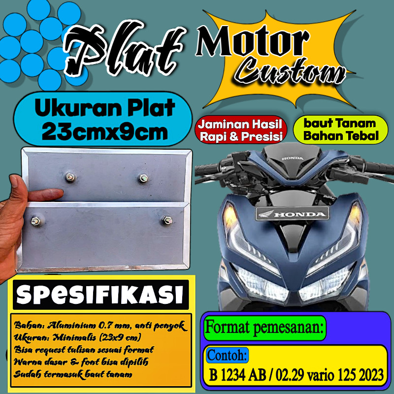 Plat Motor Baut Tanam