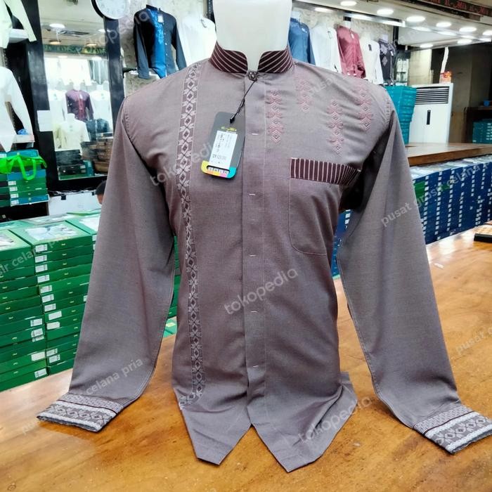 Baju Koko al-mia PLATINUM (seri terbaik dari koko al-mia) - Platinum_Navy, S