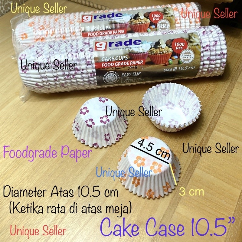 [25 pcs] Paper Cup Cake Case 10.5” MOTIF Base 4.5 cm / Alas Pie 10.5 / Cake Case 10.5 / Kertas Cup C