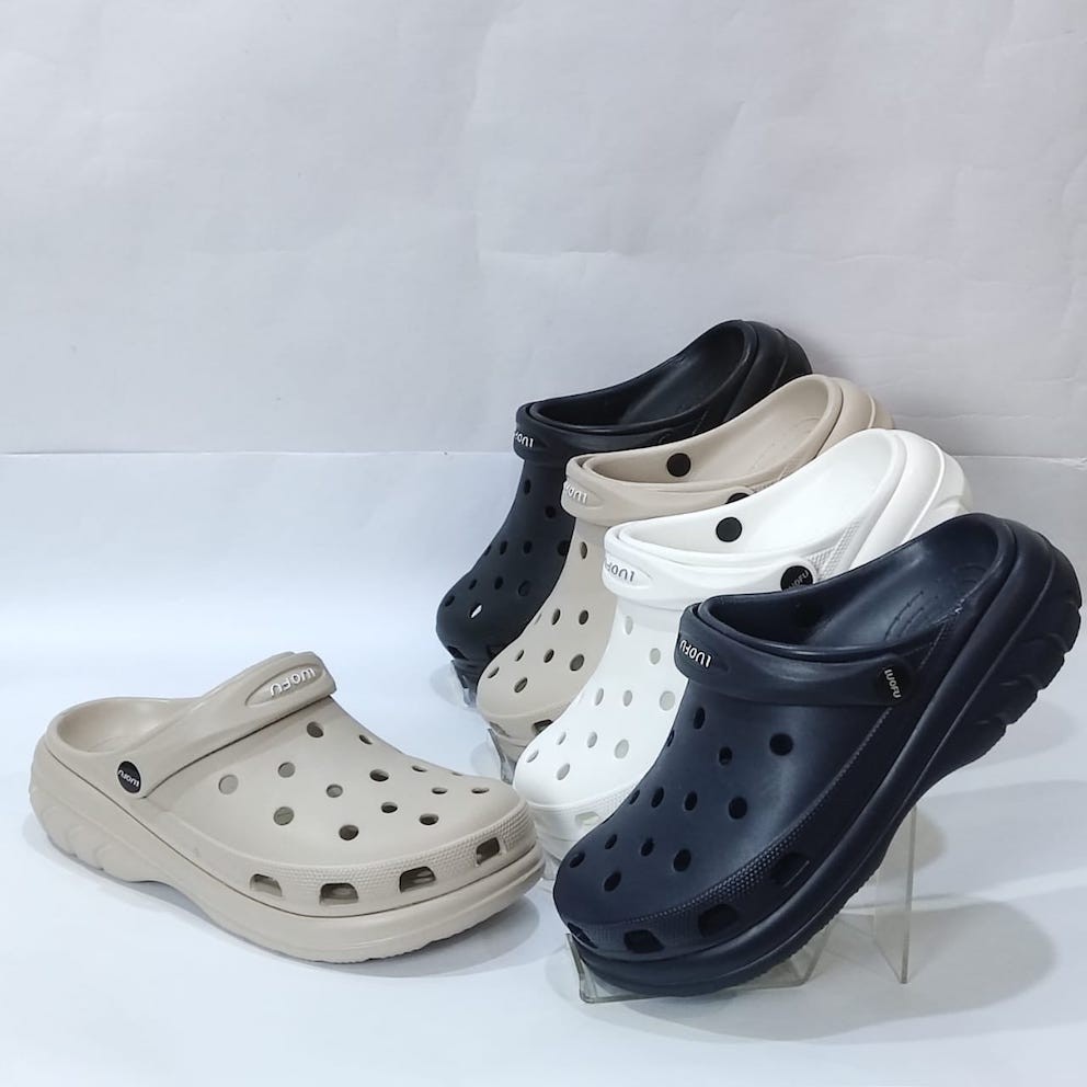 LUOFU E 7216 - BRE01 SIZE 40-44 ORIGINAL | Sandal Baim Pria Karet Eva Anti Slip | Sendal Kodok Pria 