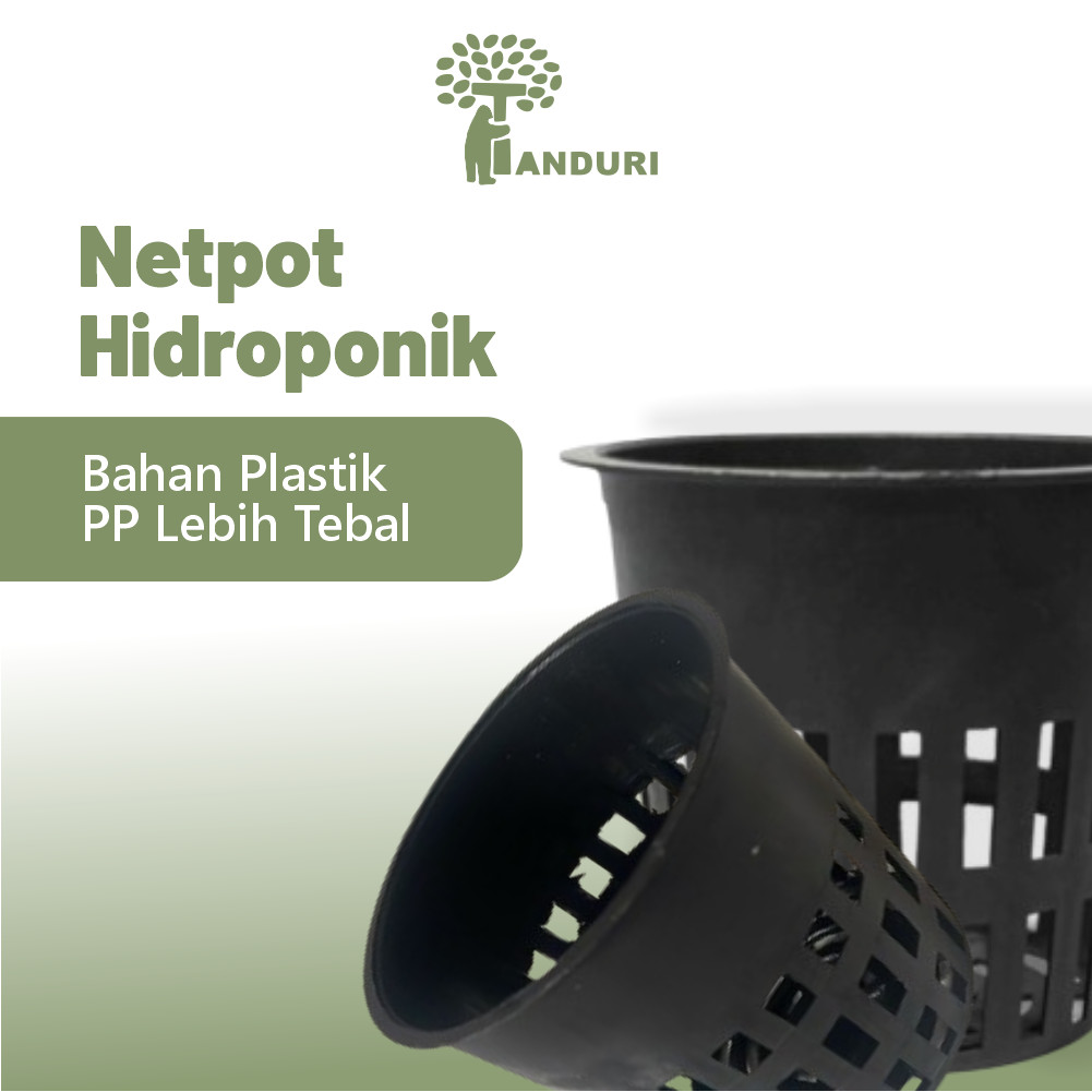 TANDURI - Netpot Hidroponik Net Pot Plastik Tanaman Hidroponik Tempat Wadah perlengkapan Tanaman Hid