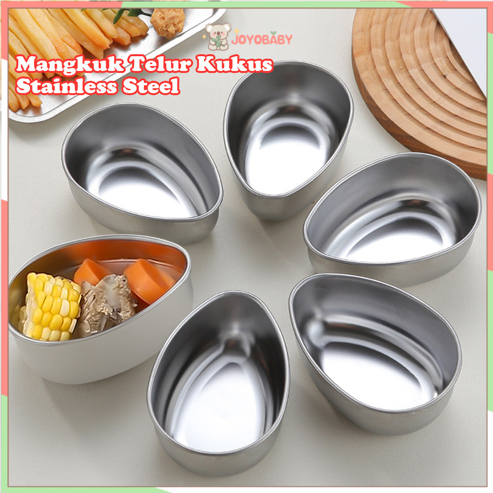Joyobaby Mangkok Kotak Kukus Panci Serbaguna Mangkuk Telur Kukus Stainless Steel
