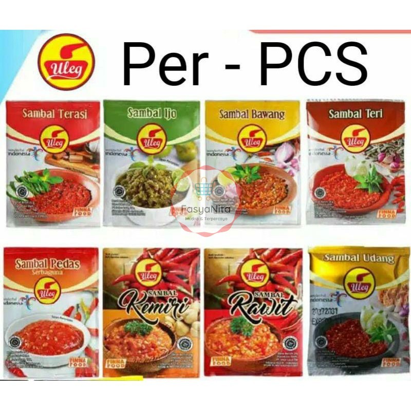 

Sambel Uleg Siap Makan Finna Food Per Pcs 20 gr