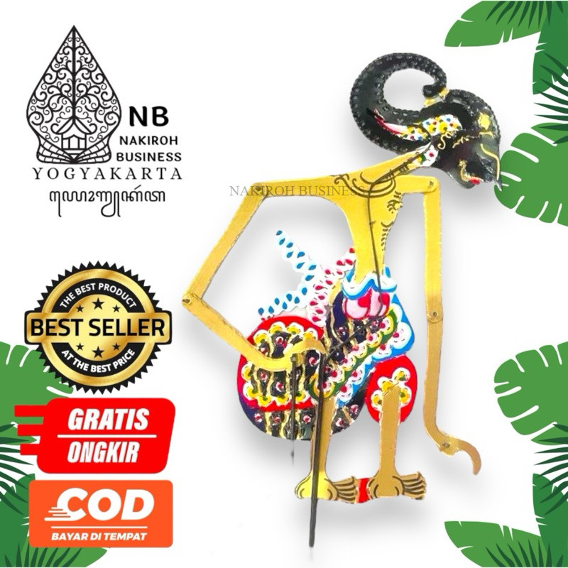 NAKIROHBUSINESS WAYANG kulit ARJUNO BAHAN KULIT SAPI TEBAL DOBEL
