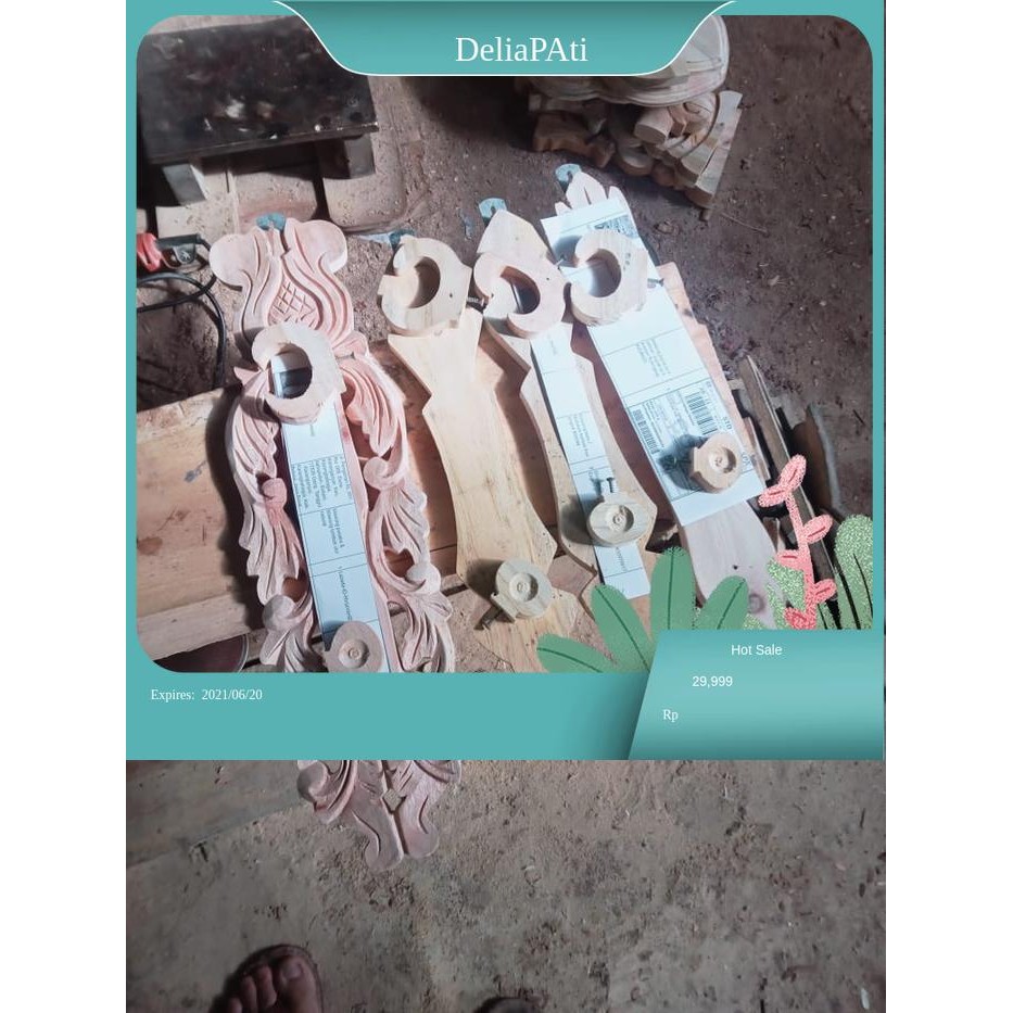 blawong keris dari kayu jati ukir ukiran alus dari jati mentah termurah bk Keris sengkelat majapahit