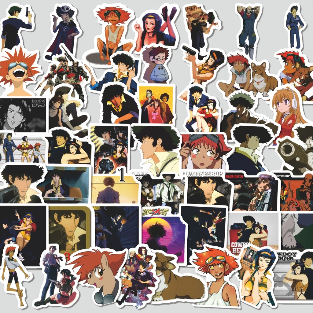 

Stiker Cutting Pack Sticker Anime Cowboy Bebop Isi 100Pcs Series Aesthetic Lucu Keren Untuk Koper Bahan Vynil