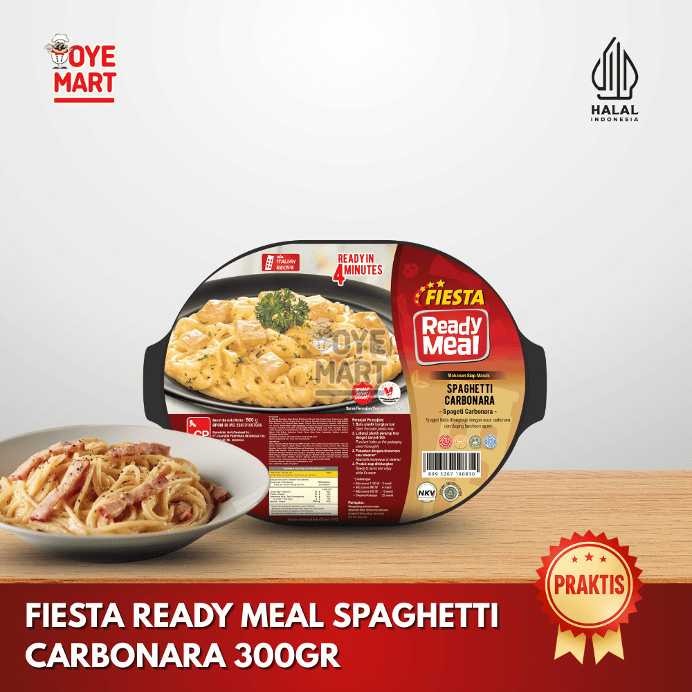 

FIESTA READY MEAL SPAGHETTI CARBONARA 300GR / PASTA SPAGHETTI