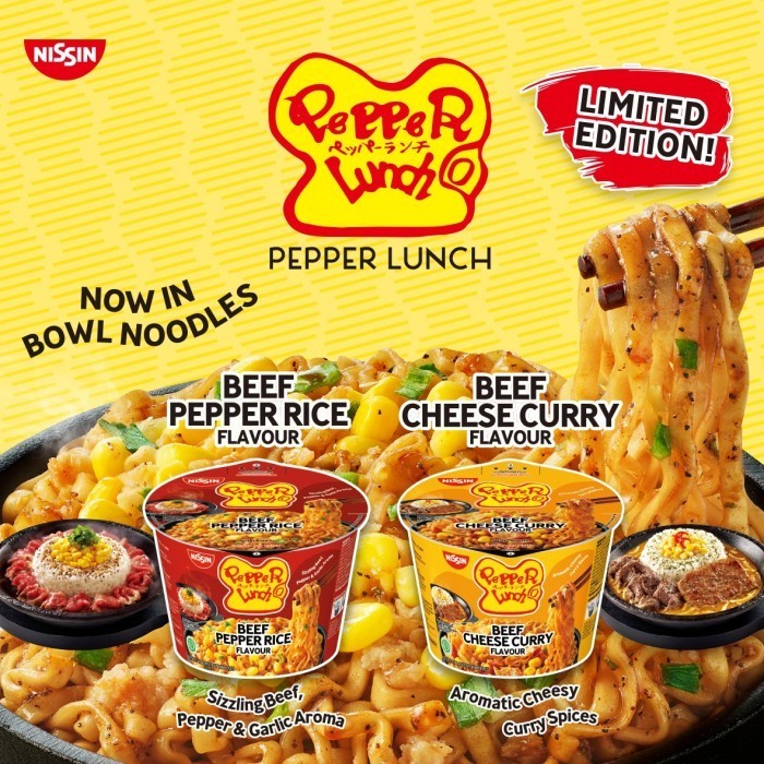 

NISSIN X Pepper Lunch Instant Bowl Noodles