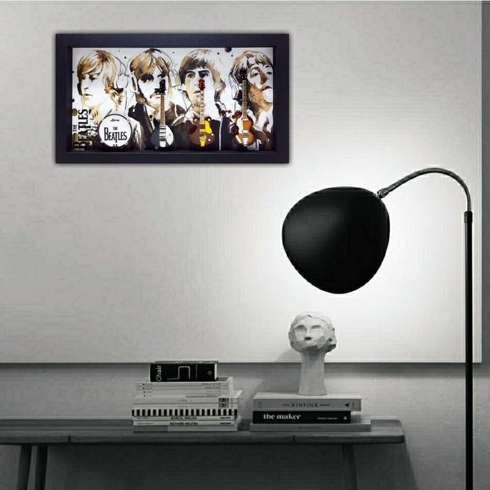pigura the beatles pajangan the beatles frame the beatles 3d