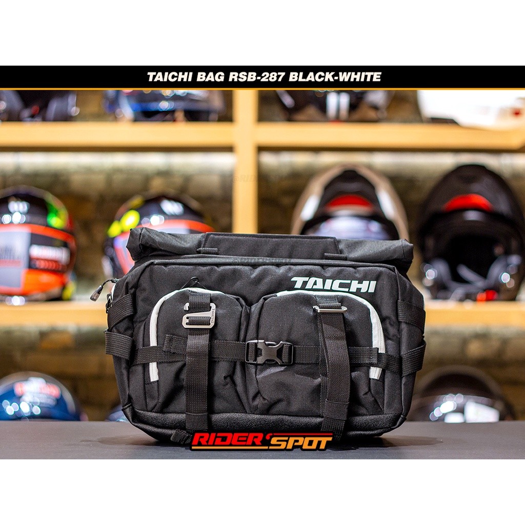 RS Taichi Backpack RSB-287 Black White Waterproof Tas Ransel Original