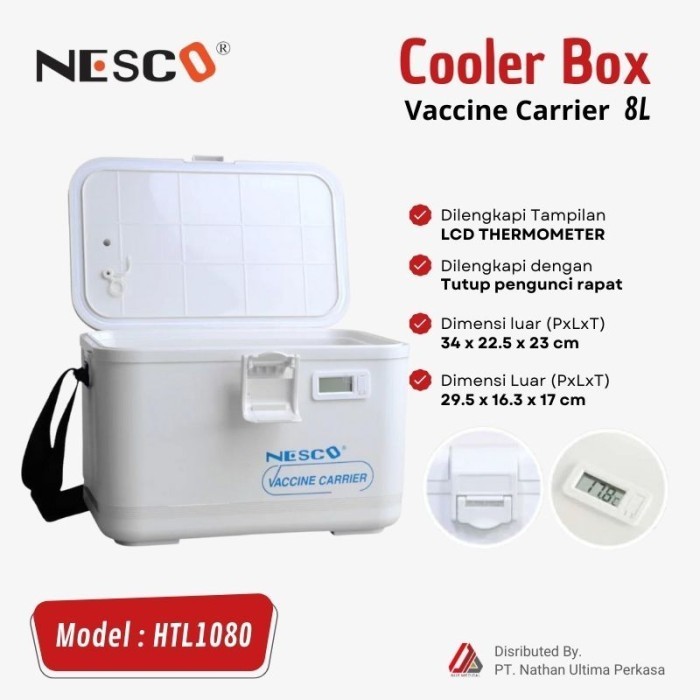 Cooler box Cool Box Vaksin NESCO Cool Vaccine Carrier 8 Liter