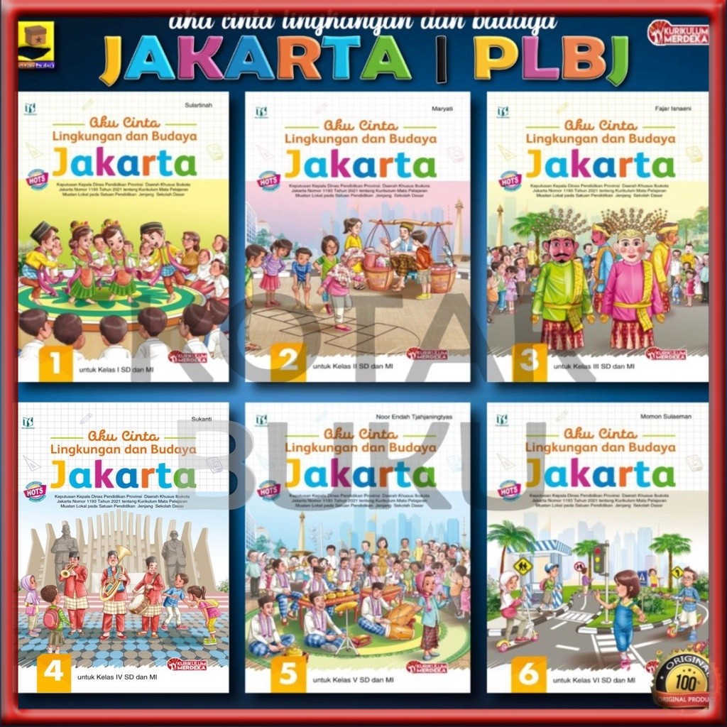 Buku PLBJ Kelas 1 2 3 4 5 6 / AKU CINTA LINGKUNGAN DAN BUDAYA  / PLBJ SD / Kurikulum Merdeka