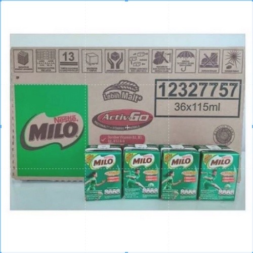 

Milo Kotak Active Go 110 ml Susu Cair Cokelat UHT Coklat dus box karton