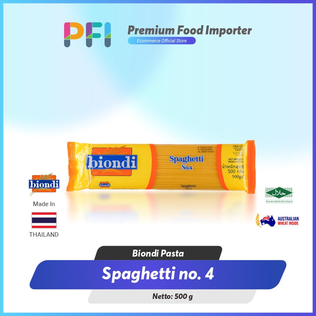 

Pasta Biondi Spaghetti No 4 500gr
