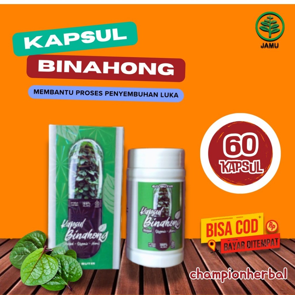 Kapsul Daun Binahong MCI 60 Kapsul - Luka pasca operasi