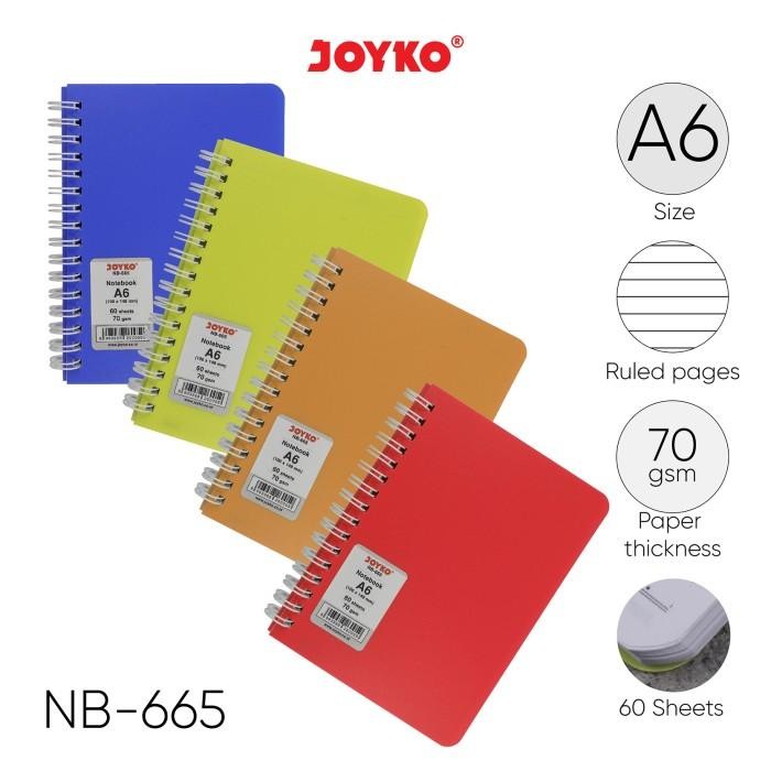 

R P e Ruled Notebook Diary Agenda Buku Catatan Bergaris Joyko NB-665 60 hal - NB-665