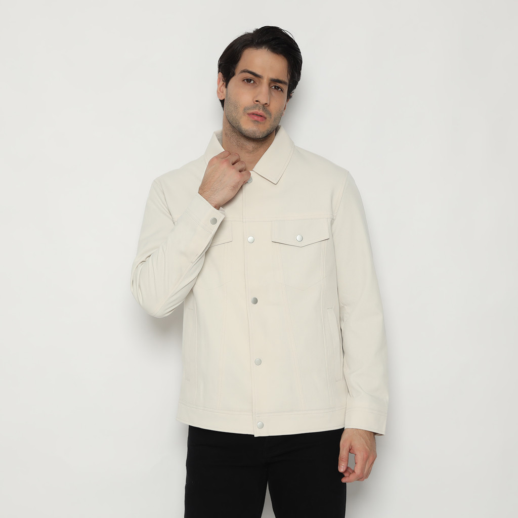 izzue jaket parasute hse - putih