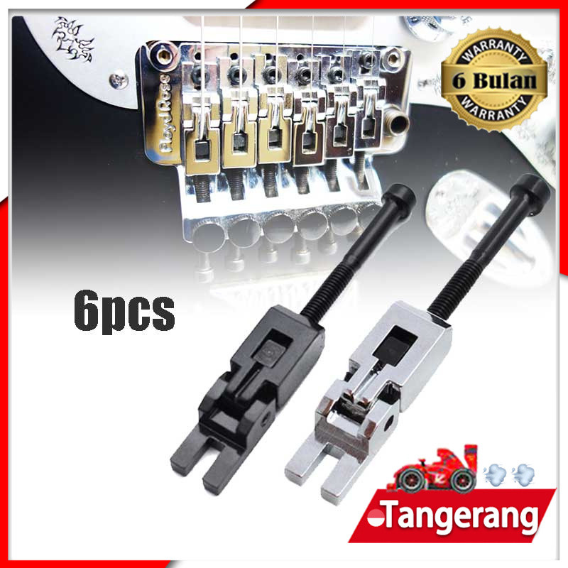 6pcs/Set Saddle Bridge Tremolo Black Silver Updown Floydrose Saddle Bridge Gitar Sadel Bridge Sistem