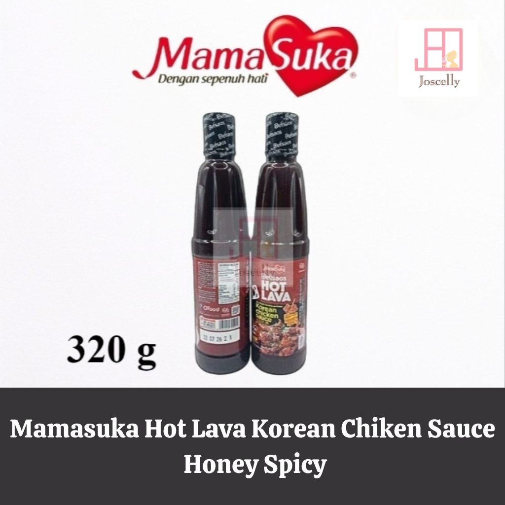 

JOSCELLY.ID MAMASUKA Delisaos Hot Lava Korean Chicken Sauce / Saus Ayam Goreng Ala Korea Honey Spicy 320 gr