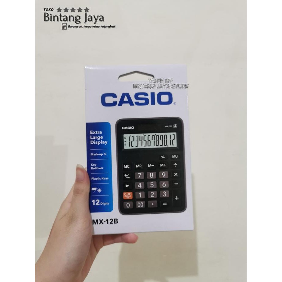 

kalkulator casio mx12b original - Hitam
