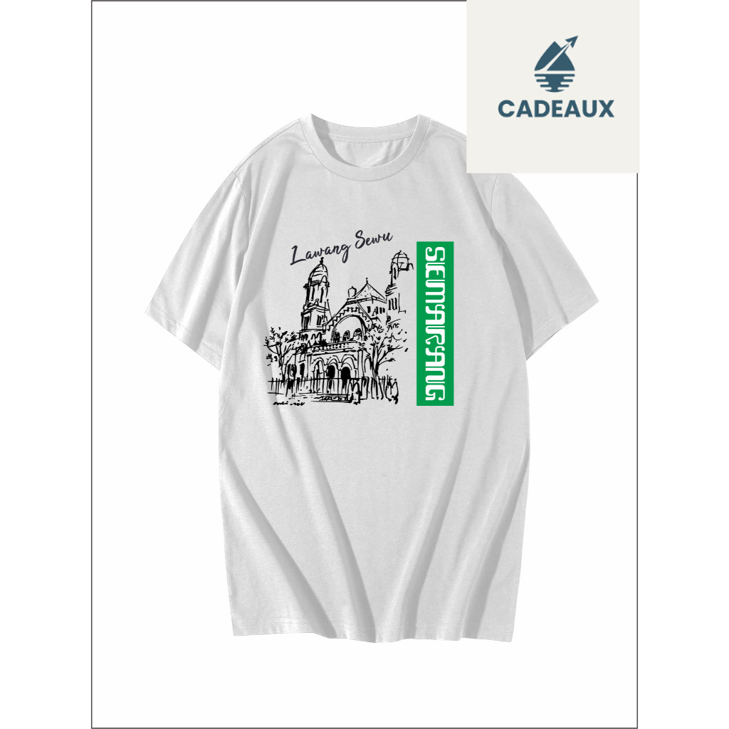 KAOS OLEH - OLEH SEMARANG, LAWANG SEWU / PINTU SERIBU COTTON 24S