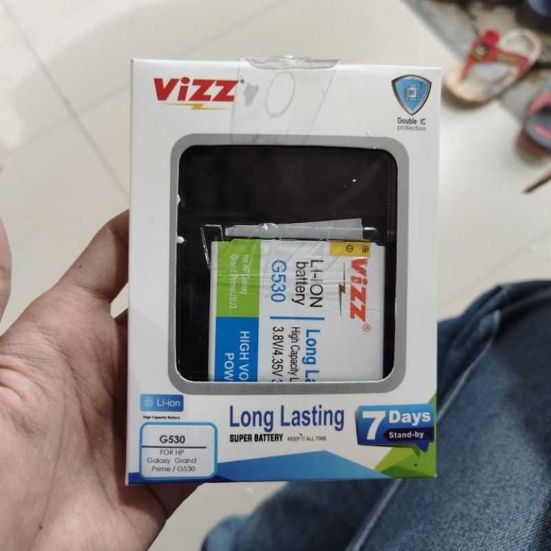 BATERAI VIZZ DOUBLE POWER SAMSUNG J2 PRIME/J2 PRO/J3/J5/G530 ORI VIZZ