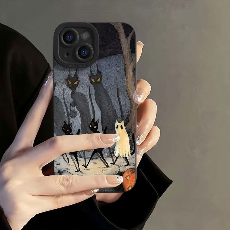 Untuk Case iPhone 11 12 13 PRO MAX 15 14 13 X XS XR 7 8 Plus casing hp Cartoon Cover aesthetic silik