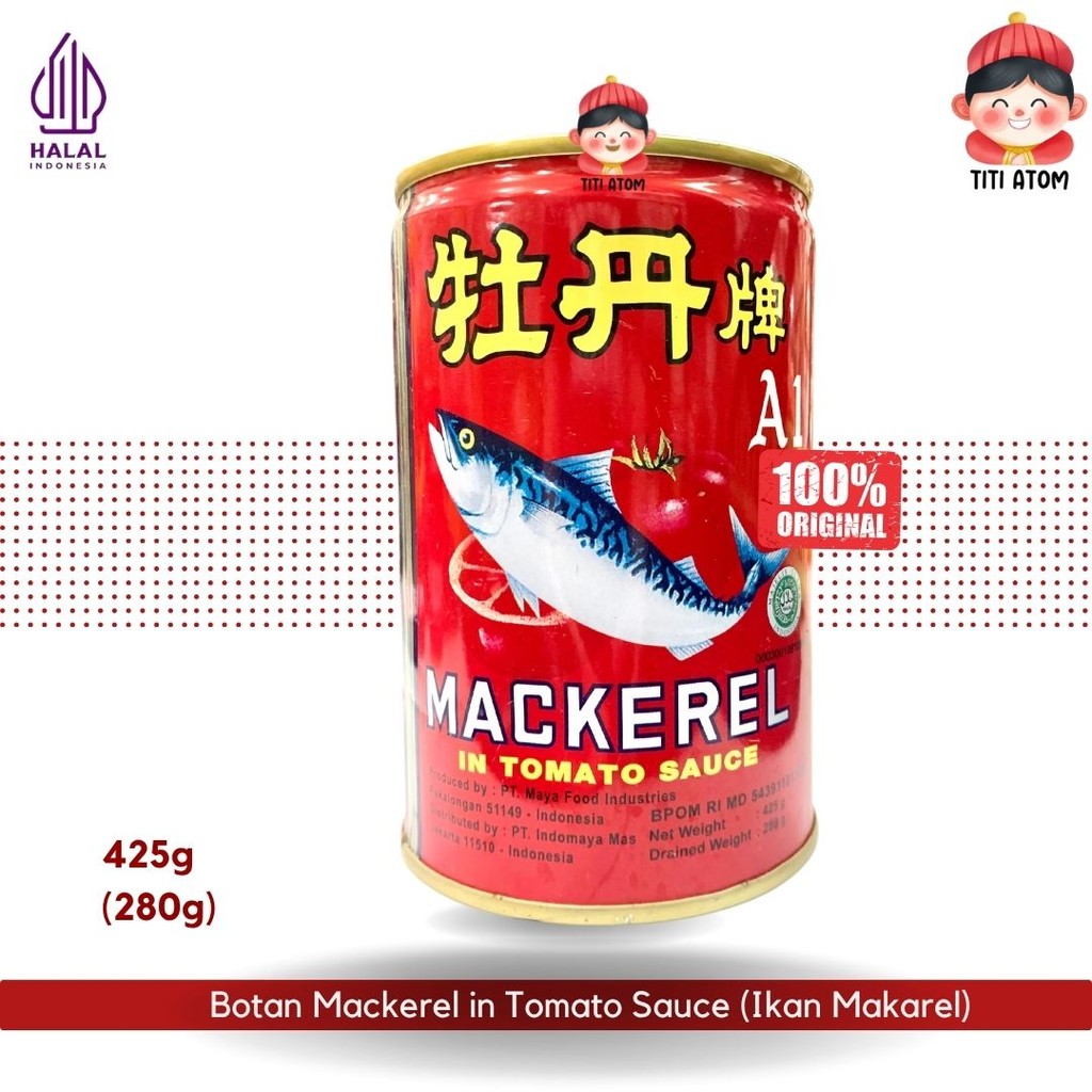 

Botan Mackerel in Tomato Sauce (Ikan Makarel/Sarden) [425g/280g]