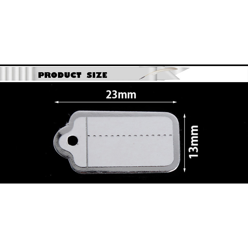 

100-500pcs Jewelry String Cord Price Tags Custom Printing Blank Label Gold Silver Display Accessories Jewellery Store