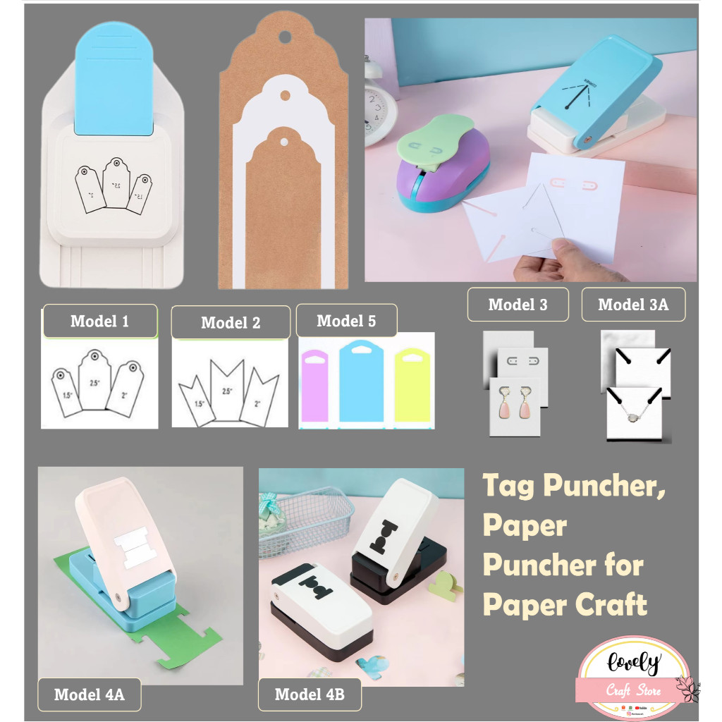 

KAYDEN STORE LovelyCraftStore | Hang tags puncher Pembolong kertas for labelling, gift tag, price tags, art journal, deco art, bullet journal, diy, scrapbook etc Earring Hole Tag Puncher Pembolong Label Anting