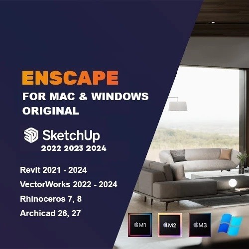 Enscape Mac Win Original 1 Tahun