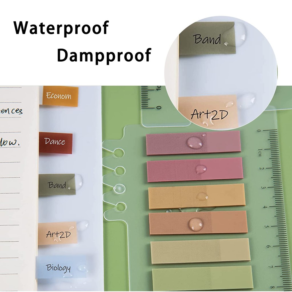 

Morandi Sticky Notes, Writable Index Tabs, Set of 10 x 3 Packs Colorful Memo Stickers, for Books, Folders, Monitors