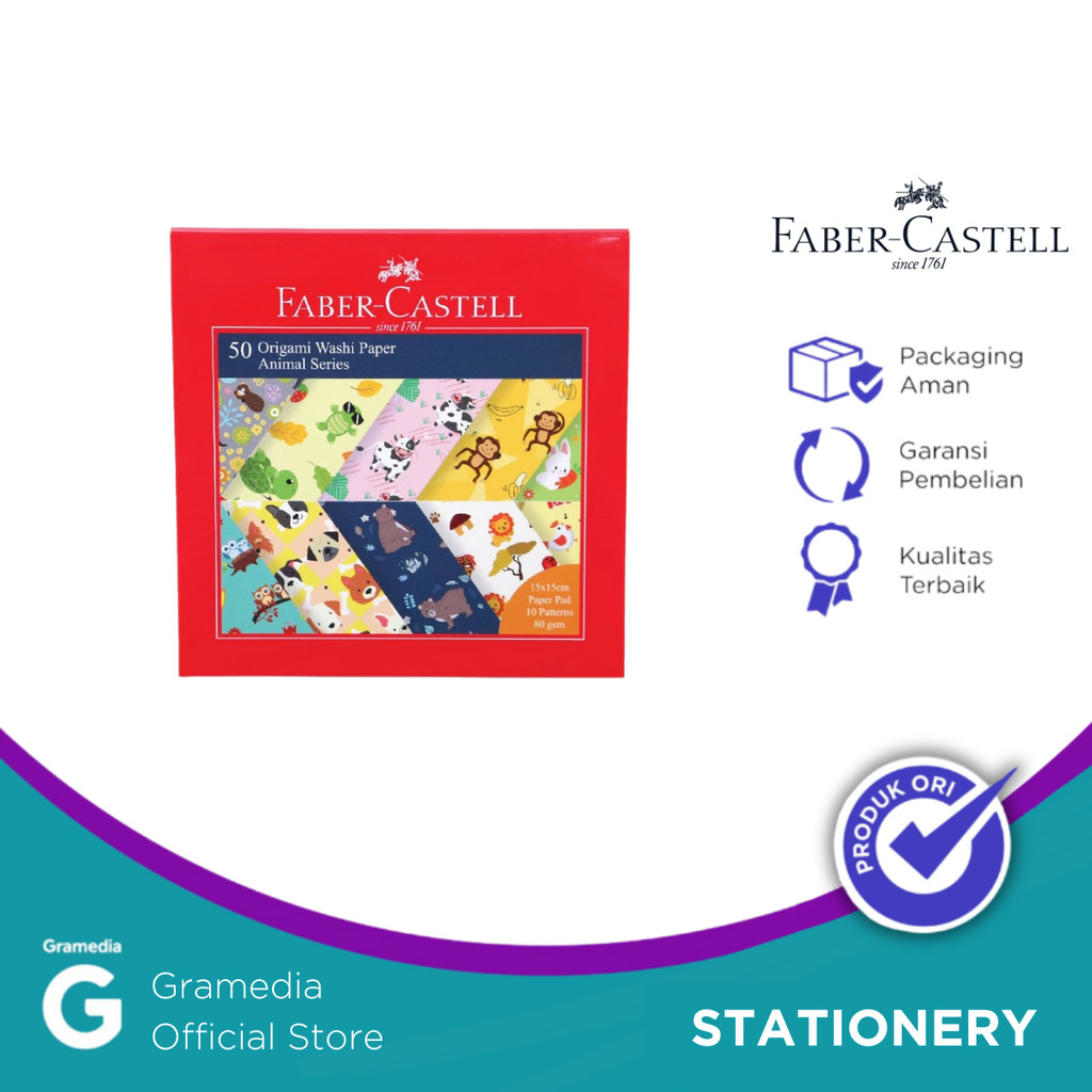 

Origami Washi Paper Faber Castell Animal Series