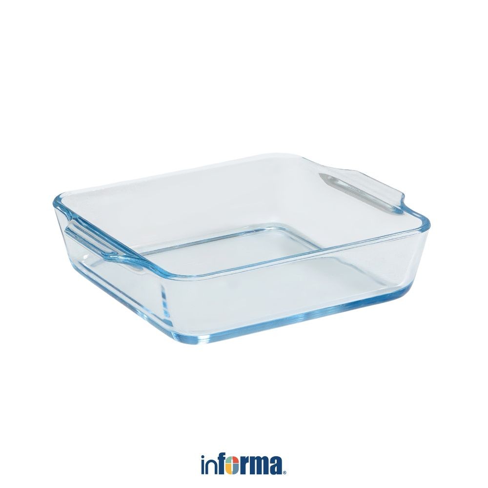 Informa Cooking Color 900 ml Decca Loyang Kue Kaca Transparan Random Tray Adonan Wadah Panggang Kue 