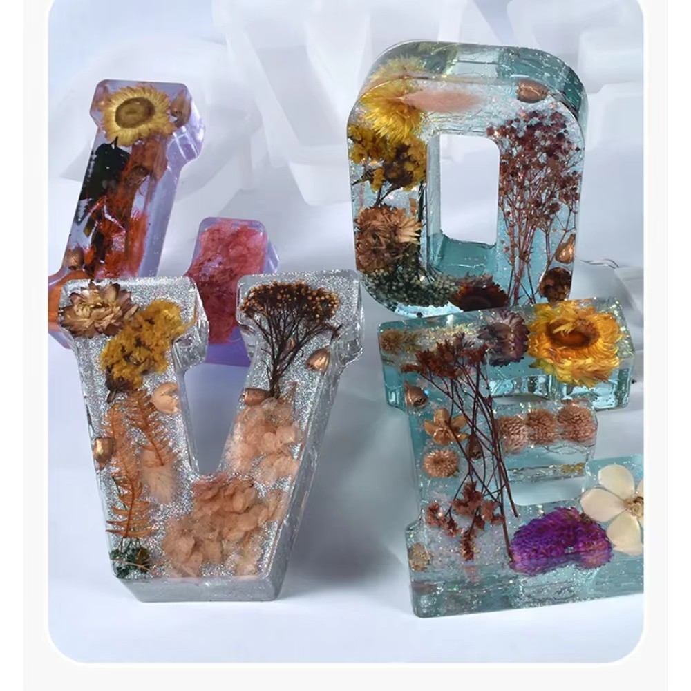 

Making Home Decor Silicone Candle Mold DIY Handmade Soap Epoxy Resin Wax Mould 26 Capital Letters Birthday Party Craft Gift