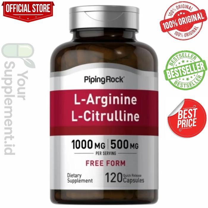 Pipingrock arginine & citrulline isi 120 capsul - Pipingrock