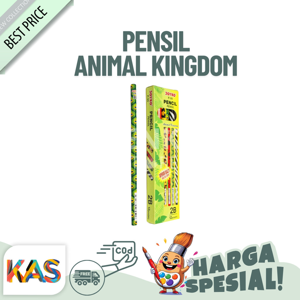 

JOYKO P-99 PENCIL 2B ANIMAL KINGDOM 4 Motif